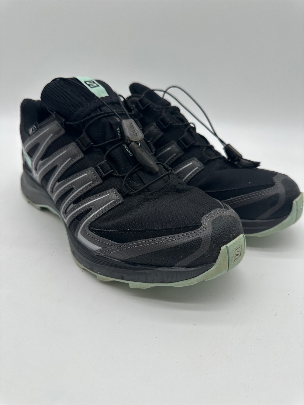Salomon XA-Comp Black with Mint Trail Running Shoes